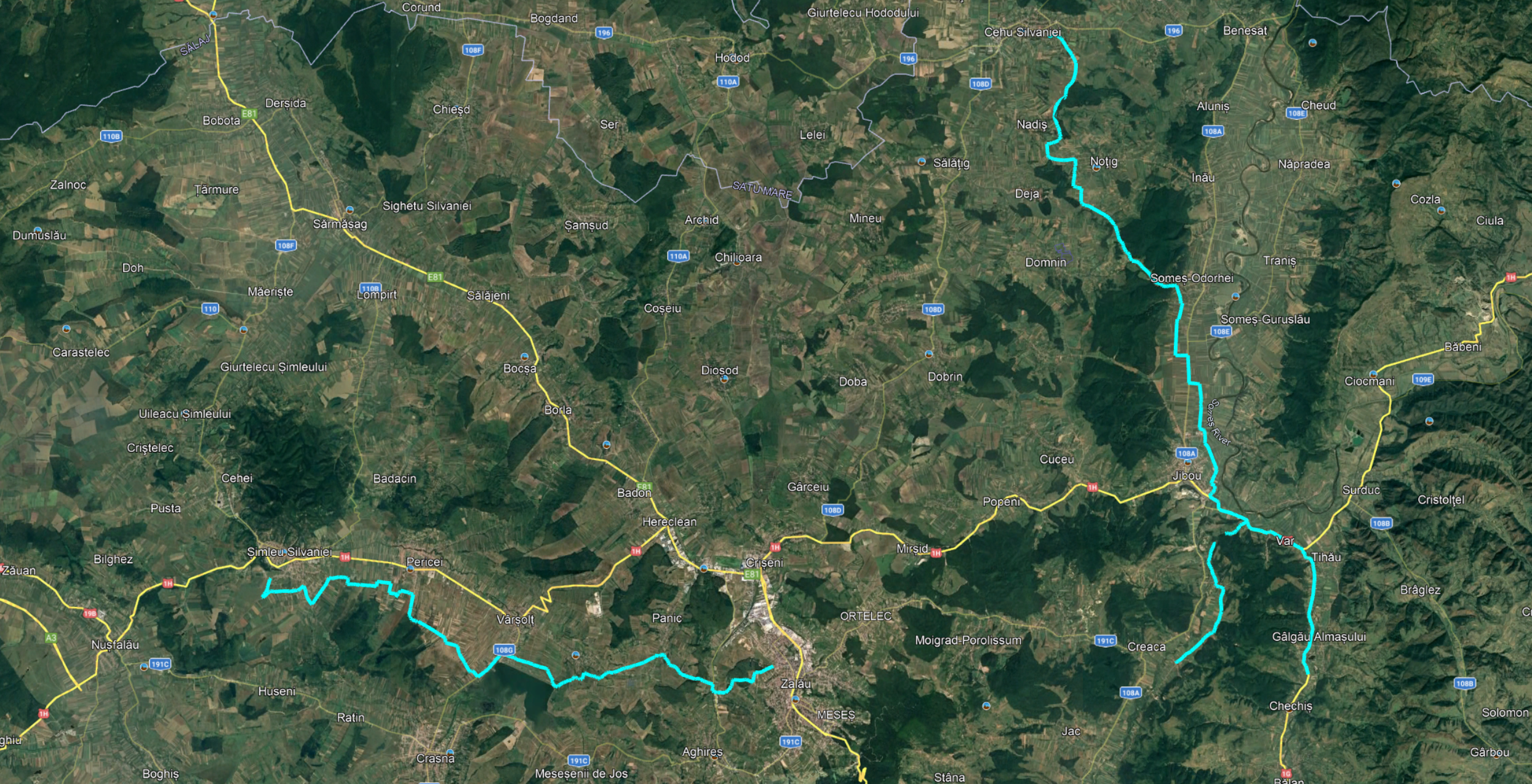 Conducta de aducțiune Sălaj CL 2: tronson Zalău - Șimleu Silvaniei și tronson Chendrea - Cehu Silvaniei